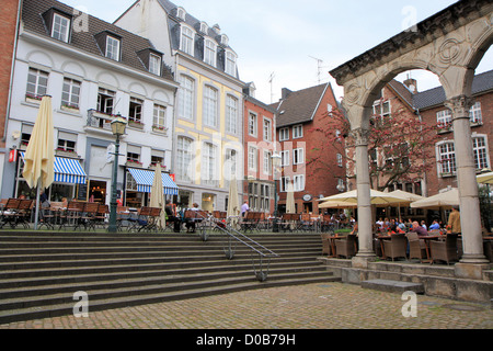 Typische Platz in Aachen, Deutschland, Europa Stockfoto