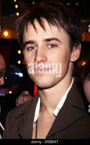 Reeve Carney Vorschau Erstaufführung des Broadway-musical-Produktion von "Spider-Man Turn Off The Dark" auf das Foxwoods Stockfoto