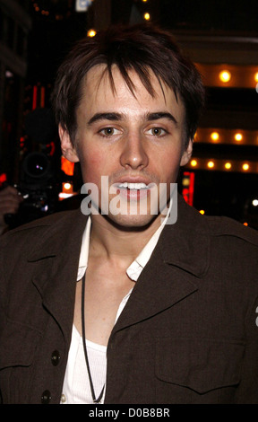 Reeve Carney Vorschau Erstaufführung des Broadway-musical-Produktion von "Spider-Man Turn Off The Dark" auf das Foxwoods Stockfoto