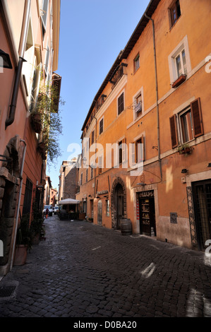 Via della Scala, Trastevere, Rom, Italien Stockfoto
