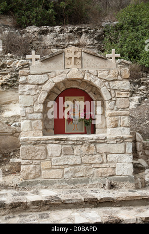 Schrein zum Kloster von Christ der Symvoulas - St George Südzypern Stockfoto