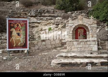 Schrein zum Kloster von Christ der Symvoulas - St George Südzypern Stockfoto