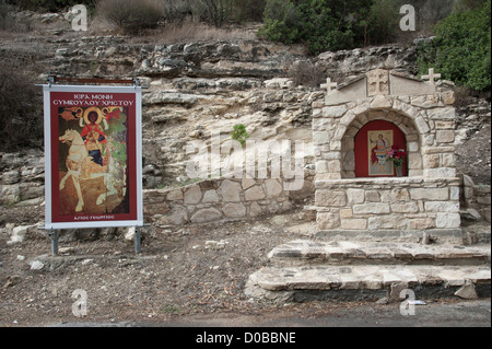 Schrein zum Kloster von Christ der Symvoulas - St George Südzypern Stockfoto