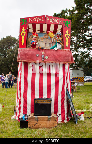 Eine traditionelle Punch and Judy show Stockfoto