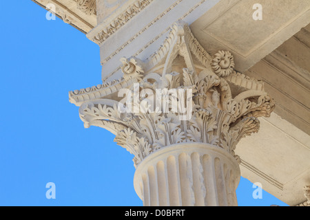 Römische Tempel Maison Carree in Stadt Nimes in Südfrankreich Stockfoto