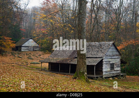 Noah Bud Ogle Place in the Great Smoky Mountains National Park in Sevier County, Tennessee Stockfoto