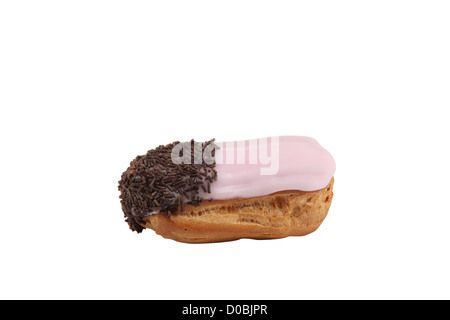 Eclair in Zuckerguss bedeckt Stockfoto