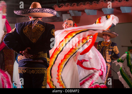 Mexikanische traditionelle Folk, Tanz, Puerto Vallarta, Jalisco, Mexiko Stockfoto