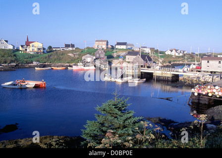 Peggys Cove (Peggys Cove), Nova Scotia, Kanada - Fischerdorf und Hafen am Atlantik Ostküste Stockfoto
