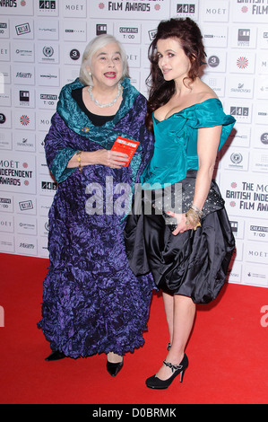 Helena Bonham Carter The British Independent Film Awards statt auf der Old Billingsgate MarketArrivals. London England Stockfoto