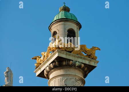 Österreich, Wien 4, Karlsplatz, Karlskirche, Gestiftet 1713 Vom Kaiser Karl VI, Stockfoto