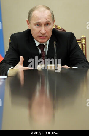 21. November 2012 - Moskau, Russland - November 21,2012.Moscow,Russia. Im Bild: Russlands Präsident Vladimir Putin Tagung des Sicherheitsrates der Russischen Föderation in Moskau. (Kredit-Bild: © Viktor Vasenin/PhotoXpress/ZUMAPRESS.com) Stockfoto