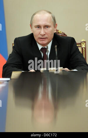 21. November 2012 - Moskau, Russland - November 21,2012.Moscow,Russia. Im Bild: Russlands Präsident Vladimir Putin Tagung des Sicherheitsrates der Russischen Föderation in Moskau. (Kredit-Bild: © Viktor Vasenin/PhotoXpress/ZUMAPRESS.com) Stockfoto