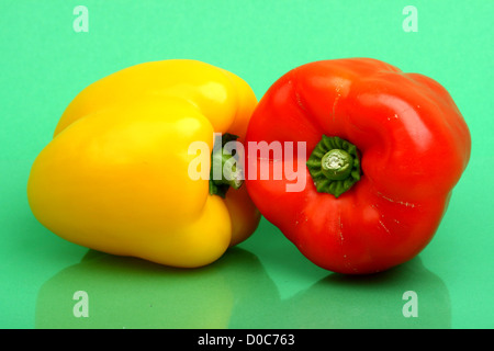 Paprika grün Backgrond hautnah Stockfoto