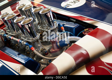 Amerikanischen Rennwagen mit V8-Motor Stockfoto