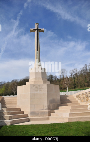 COMMONWEALTH FRIEDHOF FÜR BRITISCHE SOLDATEN GETÖTET, WÄHREND DER ERSTE WELTKRIEG AISNE (02) FRANCE Stockfoto