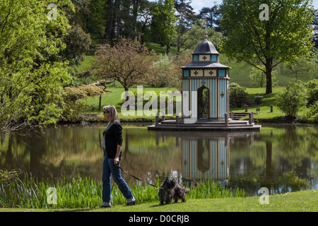 TÜRKISCHEN PAVILLON IN FLORAL PARK VILLAGE APREMONT-SUR-ALLIER EINE SCHÖNSTEN DÖRFERN FRANKREICH CHER (18) FRANKREICH Stockfoto