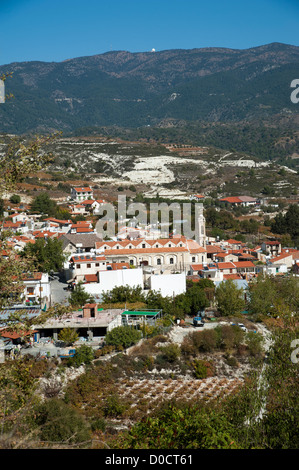 Omodos Wein produzierende Stadt an den Südhängen des Troodos-Gebirges Zypern Stockfoto