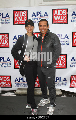 Lu-Parker, LA Bürgermeister Antonio Villaraigosa 26. jährliche AIDS gehen Los Angeles - Eröffnungsfeier - Held in West Hollywood Park Stockfoto