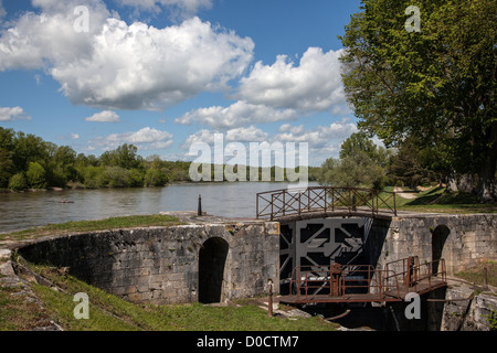 LES COMBLES LOCK CHATILLON-SUR-LOIRE, LOIRET (45) FRANKREICH Stockfoto