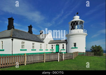 Anvil Point Leuchtturm am Durlston Head auf der Isle of Purbeck entlang der Jurassic Coast in Dorset, Südengland, Großbritannien Stockfoto