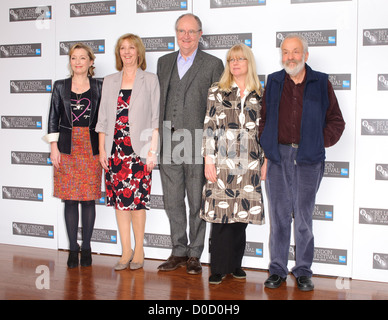 Lesley Manville, Ruth Sheen, Jim Broadbent, Georgina Lowe Produzent und Regisseur Mike Leigh den 54. Times BFI London Film Stockfoto