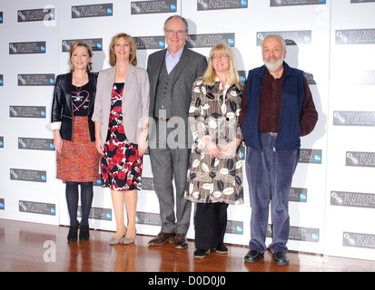 Lesley Manville, Ruth Sheen, Jim Broadbent, Georgina Lowe Produzent und Regisseur Mike Leigh den 54. Times BFI London Film Stockfoto