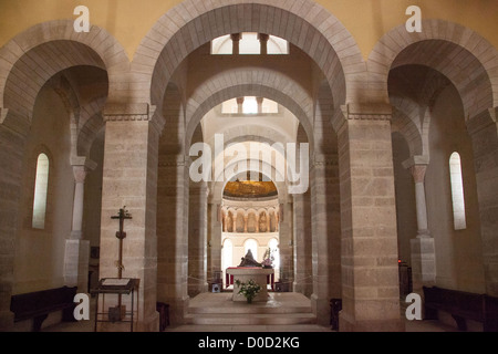 IN DER PFARRKIRCHE VON DER KAROLINGISCHEN ORATORIUM IN FRANKREICH VON GERMIGNY-DES-PRÉS LOIRET (45) Stockfoto