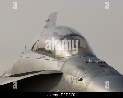 Detailansicht einer US Marinekorps F/A - 18D Hornet auf Al Asad Luftwaffenstützpunkt Al Anbar Provinz des Irak Stockfoto