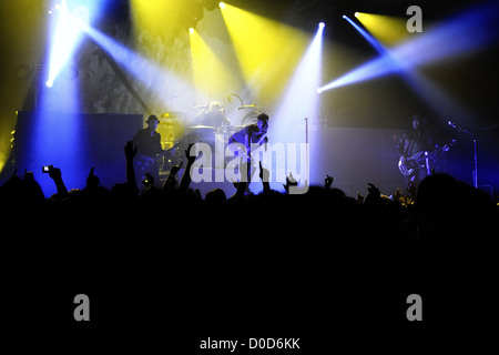 BARCELONA, Spanien - 9 Nov.: Skunk Anansie führt auf Razzmatazz am 9. November 2012 in Barcelona, Spanien. Stockfoto