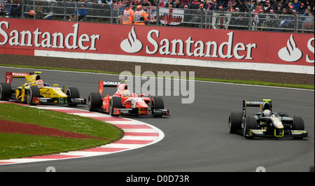 GP2-Unterstützung Rennen für Formel 1 Silverstone British Grand Prix. Gewinner: Luiz Razia (Auto 23), Arden International Stockfoto