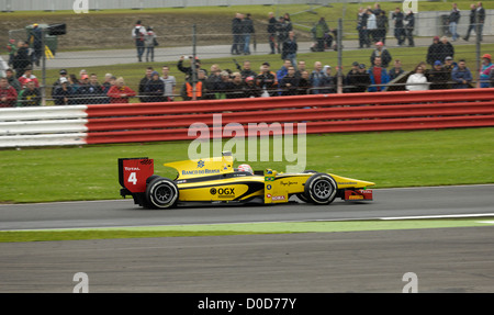 GP2-Unterstützung Rennen für Formel 1 Silverstone British Grand Prix. 3. Platz: Felipe Nasr (4 PKW), Dämme Stockfoto