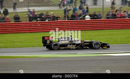 GP2-Unterstützung Rennen für Formel 1 Silverstone British Grand Prix. Esteban Gutiérrez (Auto 10), Lotus GP Stockfoto