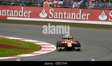 GP2-Unterstützung Rennen für Formel 1 Silverstone British Grand Prix. Fabio Leimer (Auto 5), Racing Engineering Stockfoto