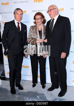 Tommy Hilfiger, Emily Fisher Landau und Ellsworth Kelly besuchen die Pratt Institute Scholarship Gala 7 World Trade Center. Stockfoto