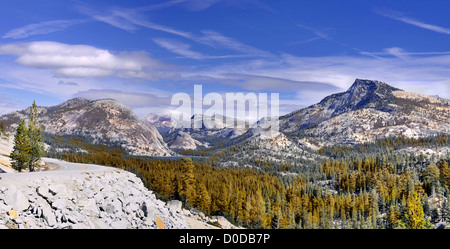 Der Blick vom Olmsted Point - Yosemite Nationalpark, Kalifornien USA. Dies ist ein Bild mit hoher Auflösung. Stockfoto