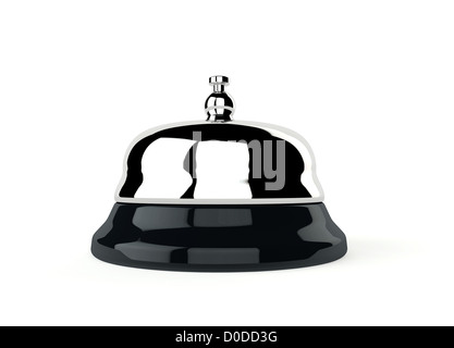 3D Service Bel isoliert auf weißem Hintergrund Stockfoto