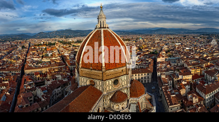 Panorama von Florenz (Toskana, Italien) Stockfoto