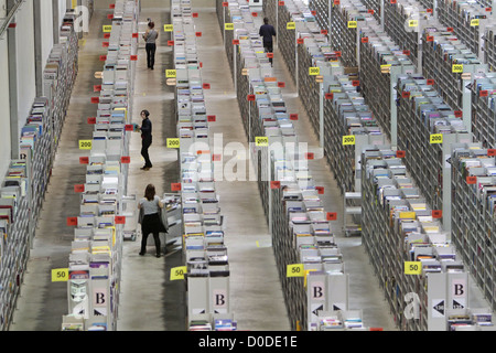 LOGISTIK-DREHSCHEIBE DES INTERNET SALES CORPORATION AMAZON.COM SARAN LOIRET (45) Stockfoto