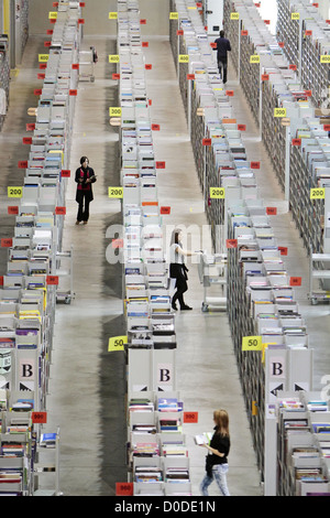 LOGISTIK-DREHSCHEIBE DES INTERNET SALES CORPORATION AMAZON.COM SARAN LOIRET (45) Stockfoto