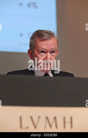 BERNARD ARNAULT CEO DER GRUPPE LVMH LOUIS VUITTON MOET HENNESSY ORDENTLICHEN HAUPTVERSAMMLUNG Stockfoto