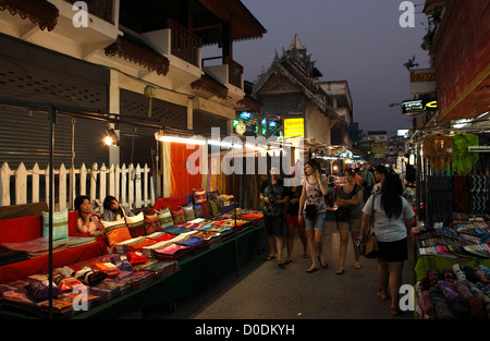 Nacht Markt, Night Bazaar, Chiang Rai, Thailand, Asien Stockfoto