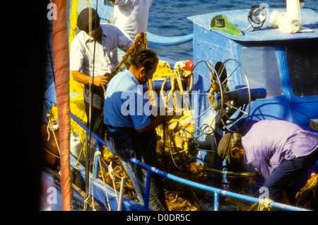 Insel Kephallonia oder Kefallonia, Strände, Hafen Fiskardo, Assos, Myrtos Strand, Zypressen, Landschaften, Seestücke, Griechenland Stockfoto