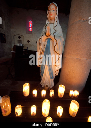 Die Kirche von St.Valery in Varengeville-Sur-Mer, Normandie, Frankreich. Stockfoto