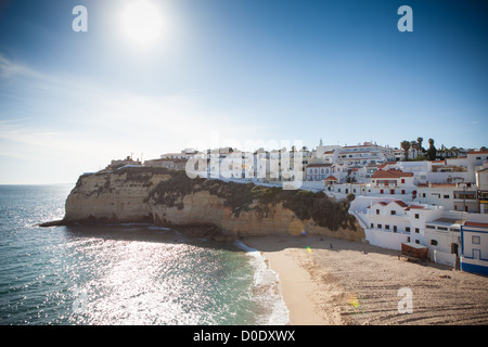Carvoeiro,, eine Stadt an der Algarve in Portugal Stockfoto