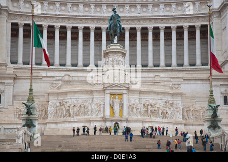 Victor Emmanuel II. Nationaldenkmal, Altare della Patria, Vaterlandsaltar, Piazza Venezia, Rom, Italien Stockfoto