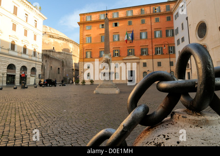 Minerva Quadrat, weiß, wie "Kleine Elefantenplatz", Rom, Italien, Europa Stockfoto