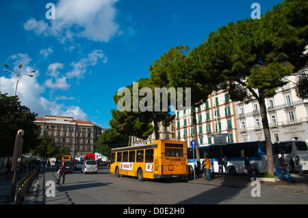 Piazza Garibaldi Platz zentrale Neapel Stadt La Campania Region Italien Südeuropa Stockfoto