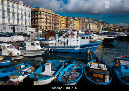 Molo di Mergellina Hafen Mergellina Bezirk Naples Stadt La Campania Region Italien Südeuropa Stockfoto