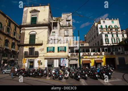 Piazza Vittoria quadratische Chiaia Viertel Naples Stadt La Campania Region Italien Südeuropa Stockfoto